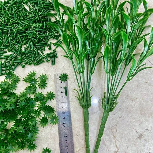 仿真7头花杆绣球花托花钉绿植