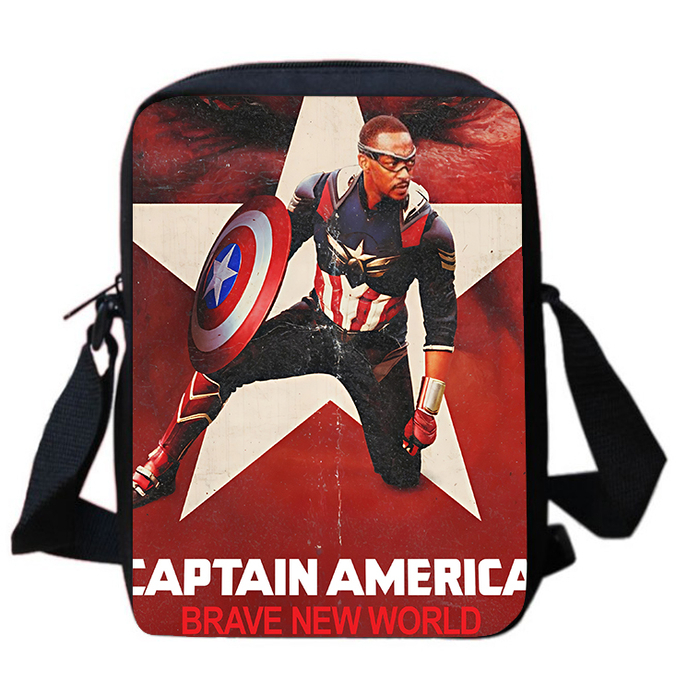 新品挎包美国队长4爆款周边卡通印花挎包