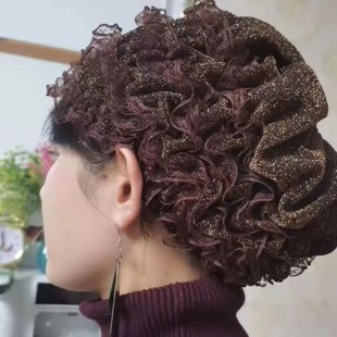 蕾丝遮白发帽薄款帽子款纱巾头饰头套显年轻的夏天包头帽洋气百搭