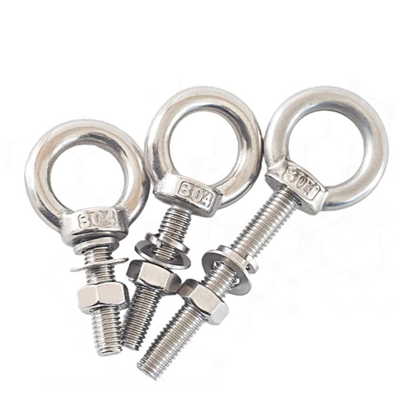 不锈钢加长吊环螺栓带环穿墙杆