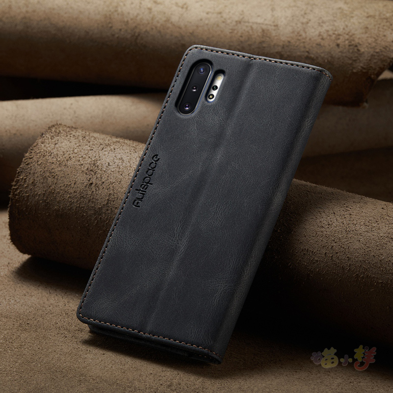 三星Note10plus手机壳Samsung N0te10加5g适用N1O十全包皮套SM-N9760商务GalaxyNote10＋翻盖Flip Case Cover