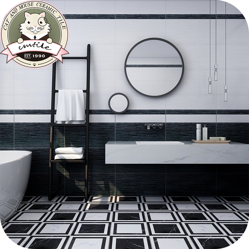 北欧纯色拉丝亮釉砖简约黑白灰600X600客厅卧室防滑地砖厨卫瓷砖
