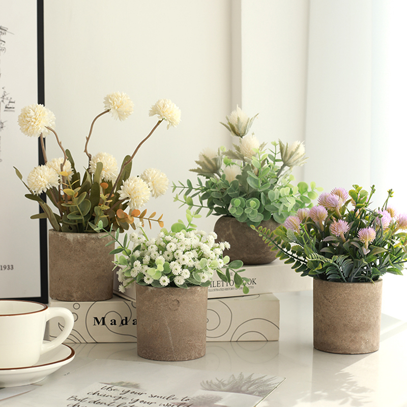 仿真花盆栽客厅摆件假花绿植物盆景室内餐桌面花摆设装饰迷你创意