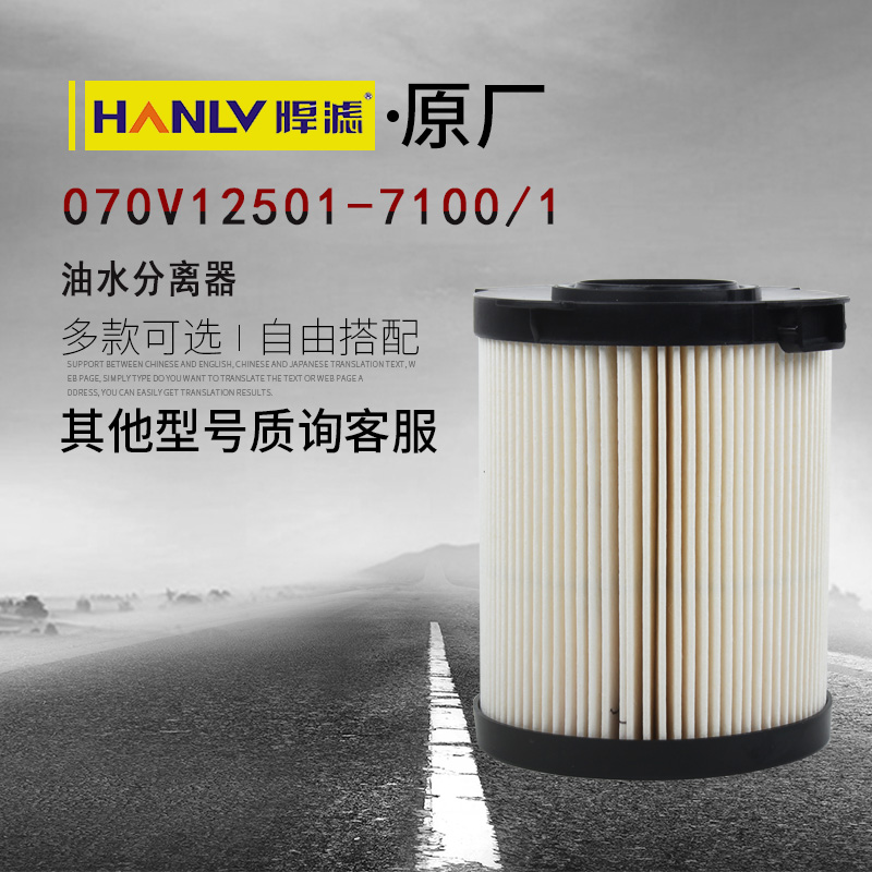 070V12501-7100/1适用重汽小豪沃江淮轻卡 国六发动机 油水分离器
