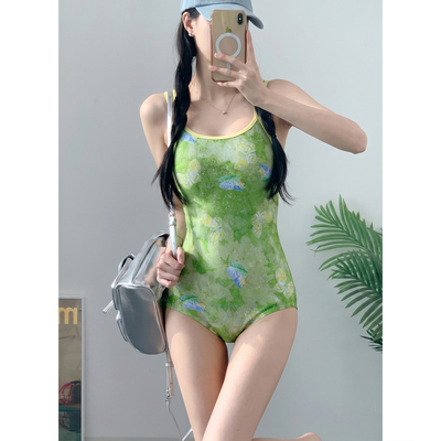 爆款游泳馆专用竞速泳衣女连体
