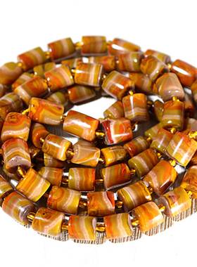 战国红玛瑙散珠挂绳男女款毛衣链