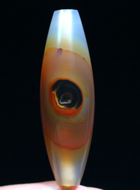 巴玉男女巴西玛瑙一眼天珠吊坠