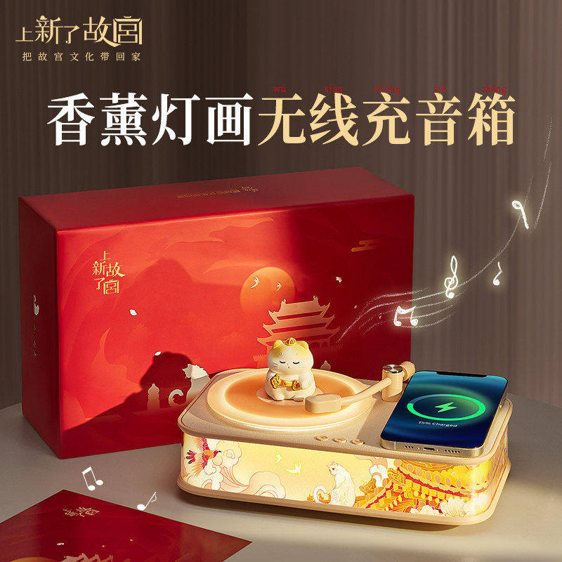 香薰机蓝牙音响无线充电小夜灯音箱送闺蜜女生日38三八节妇女礼物