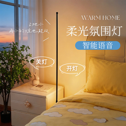 卧室氛围感满满の落地灯！