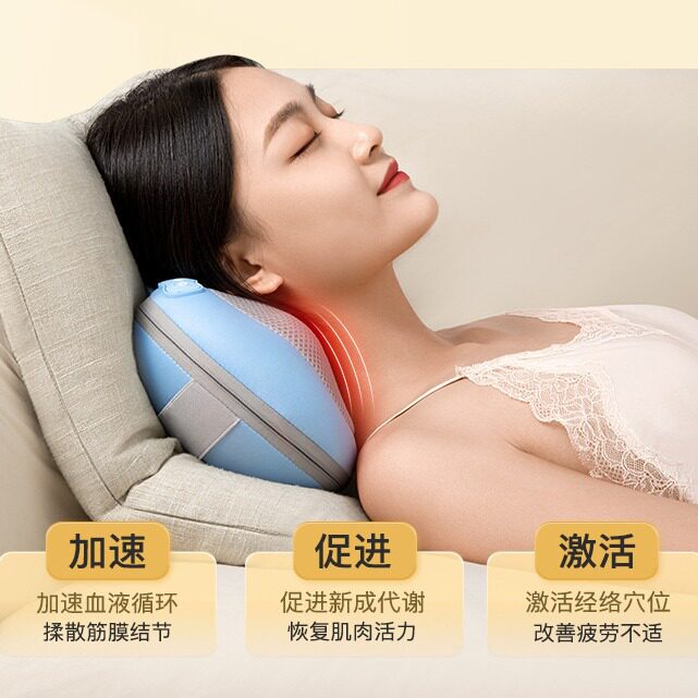 颈椎按摩器全身多功能腰部背部颈部揉捏车载办公室靠垫充电按摩仪
