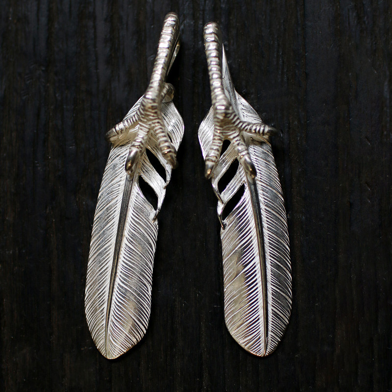 一休高桥吾郎风格菊地健kenkikuchi 925纯银爪素羽男女款