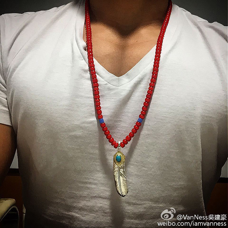 老银匠一休高桥吾郎羽毛吊坠