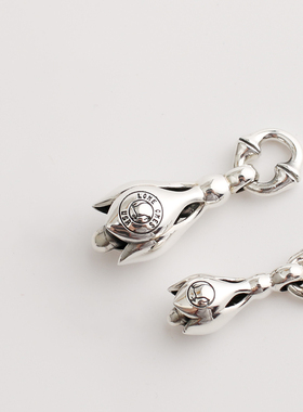 一休Lone ones花瓣小铃铛吊坠925纯银风铃纯手工 汽车挂件 饰品