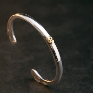 一休高桥吾郎 四目鹰手镯 镯子18K点金纯银 木村拓哉款