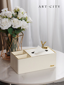 客厅多功能纸巾盒桌面茶几遥控器收纳盒家用轻奢高档纸巾抽纸盒
