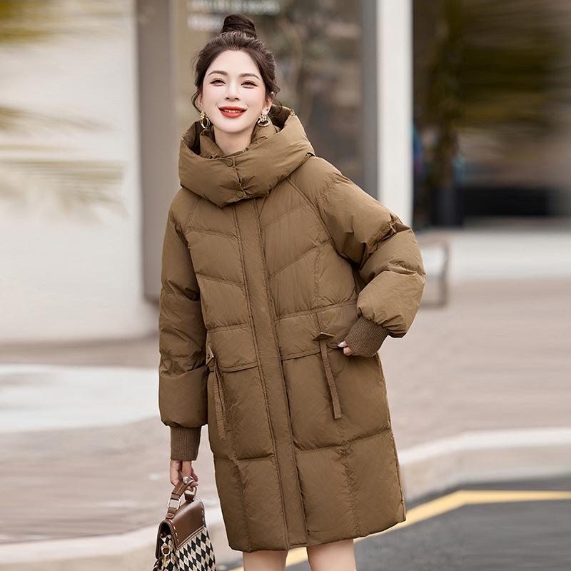 时尚羽绒服女中百长厚款洋气新款气质加保蓝2555显瘦搭超好看暖外