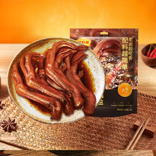 【新品】藤桥牌温州特产老卤鸭爪开袋即食正宗老卤味鸭掌零食410g
