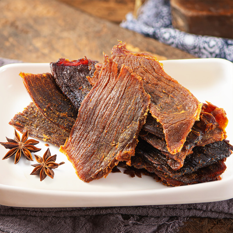 【热卖10000+】藤桥牌温州特产湖岭手撕牛肉干大片桶装250g*2,零食/坚果/特产,牛肉类,淘宝优惠券,粉丝福利购,淘宝优惠卷