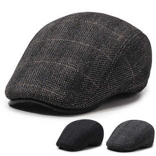 保暖前进老人中老年人男士帽子爷爷老头爸爸冬天护耳贝雷帽鸭舌帽