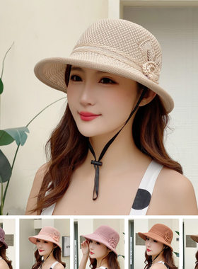 渔夫帽户外休闲女夏小沿防晒遮阳