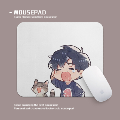 光与夜之恋萧逸鼠标垫小号锁边办公桌垫学生党便携垫加厚耐脏