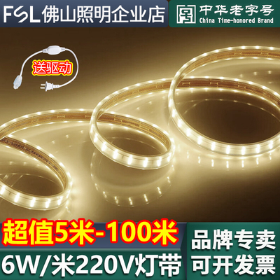 佛山照明220V超亮光带客厅线性灯