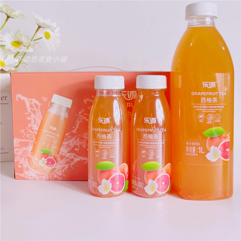 乐源富含维C果汁西柚茶茉莉花茶