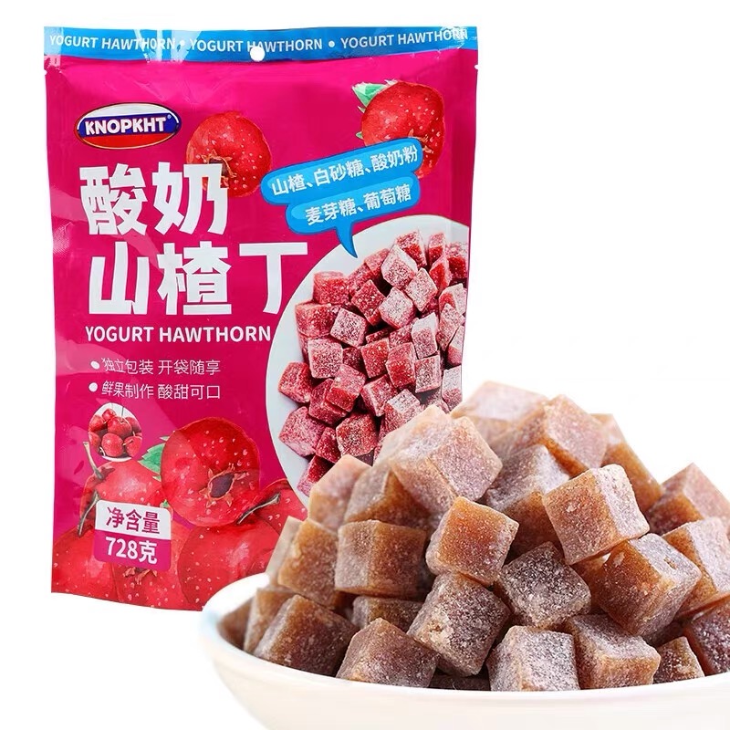 KNOPKHT酸奶山楂丁728g独立包装