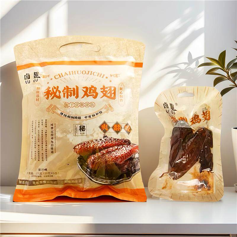 卤趣秘制鸡翅蜜汁鸡翅膀175g办公追剧卤味小零食真空即食温州特产