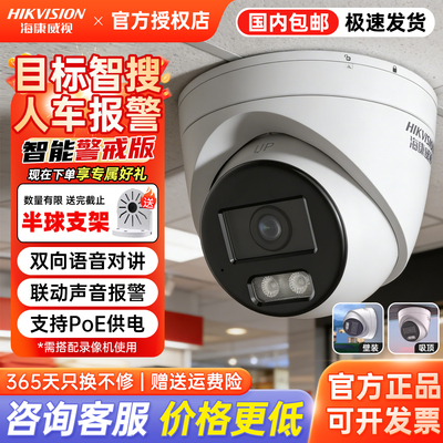 海康威视4K语音对讲网络半球