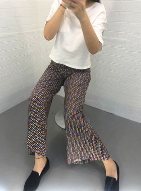 米蔻百家好夏季新款韩版宽松阔腿女式休闲裤子HTPT325B