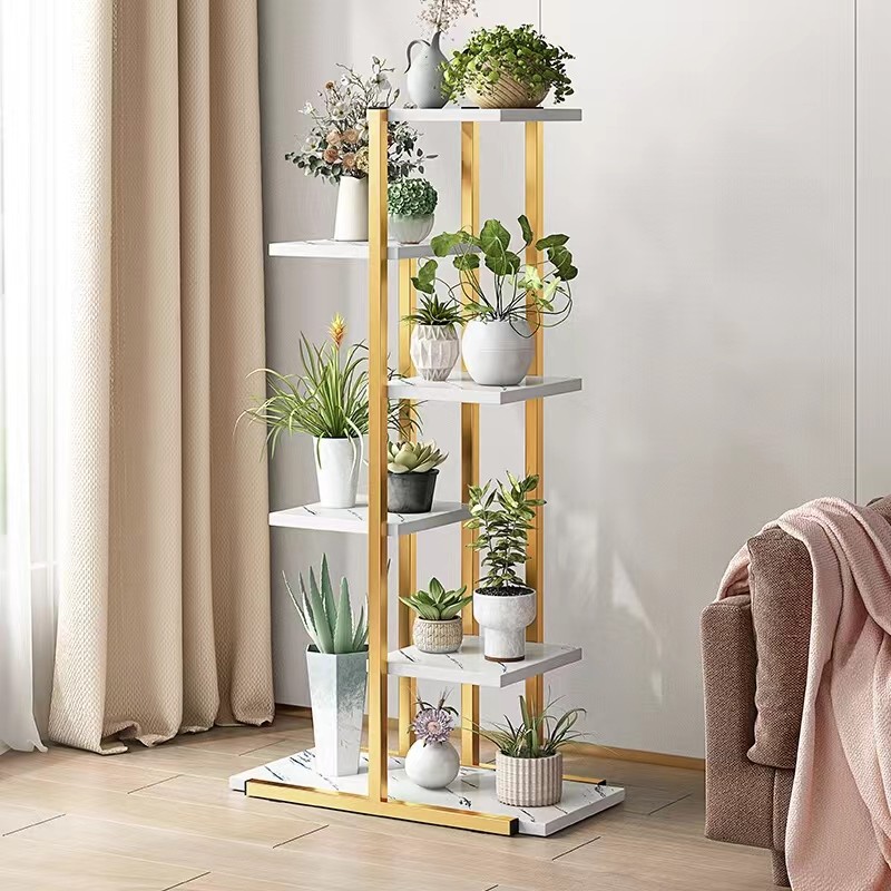 奥新美北欧铁艺多层客厅花架