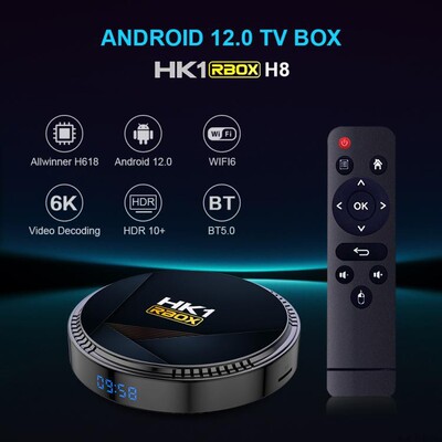 HK1 RBOX android 12 Allwinner H618 wifi6 蓝牙 Set Top Box