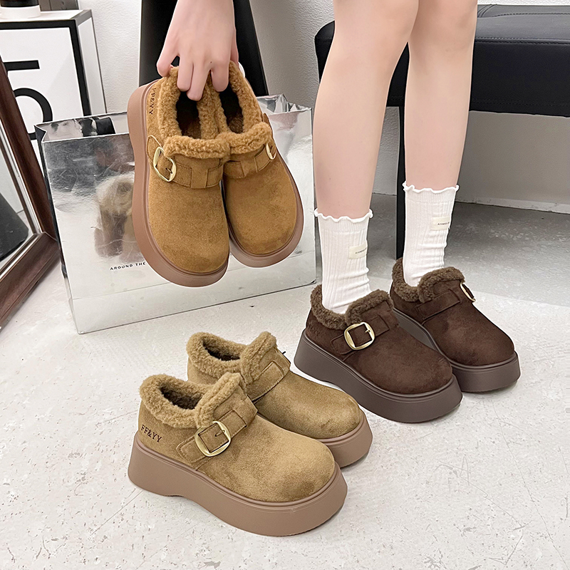 永希女鞋法式保暖雪地靴