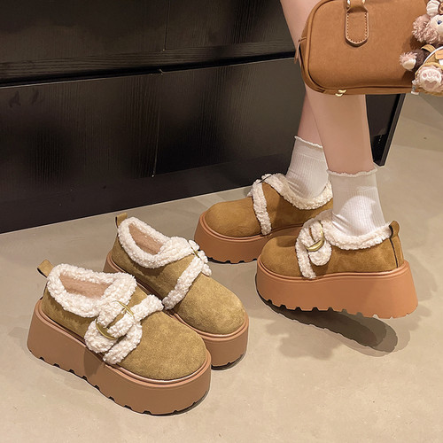 永希女鞋小个子增高雪地靴