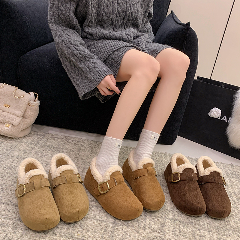 永希女鞋保暖小个子棉鞋