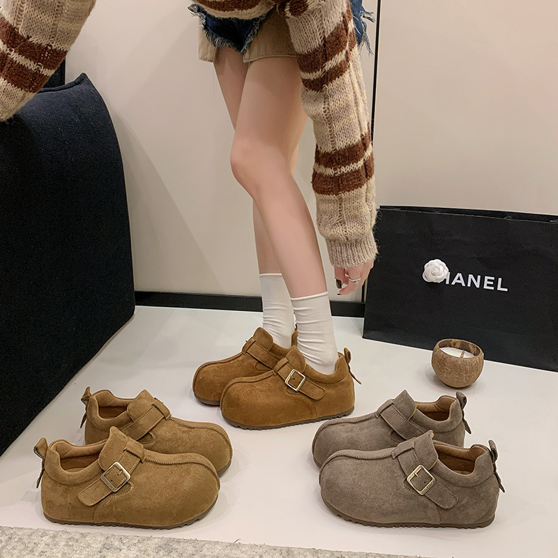 复古小个子勃肯鞋女2026春季新款内增高大头单鞋休闲小土豆乐福鞋,女鞋,深口单鞋,淘宝优惠券,粉丝福利购,淘宝优惠卷