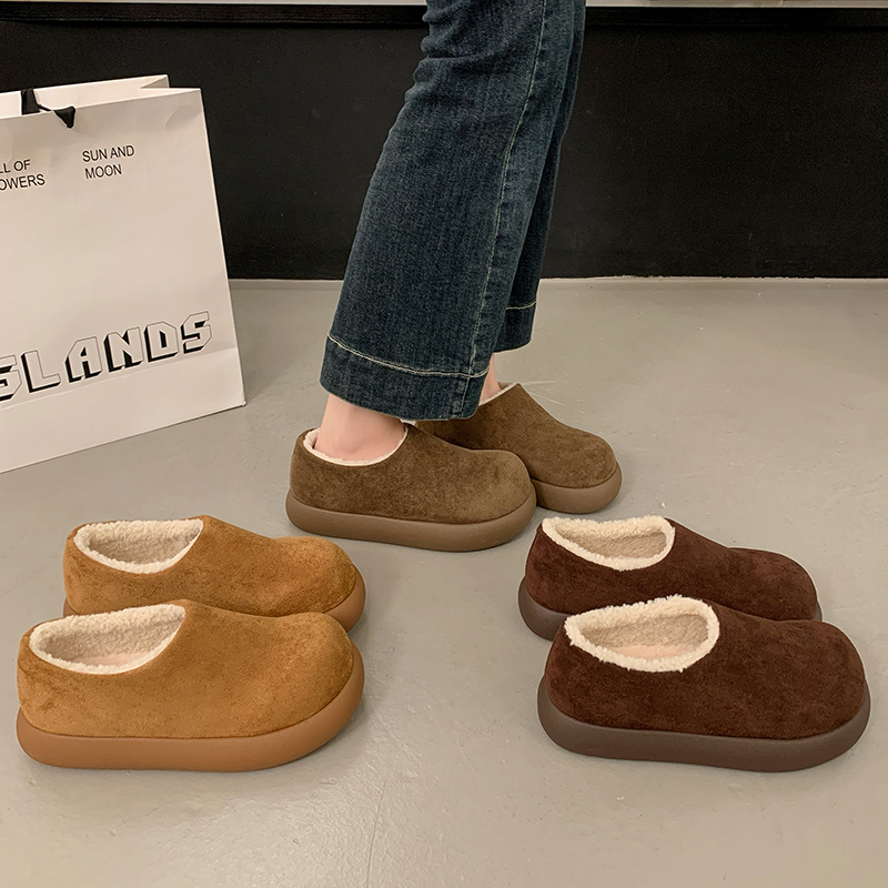 永希女鞋懒人保暖棉鞋