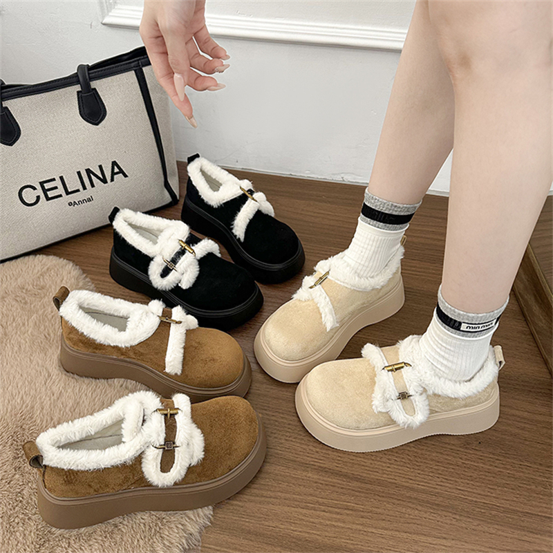 永希女鞋法式时尚毛毛鞋