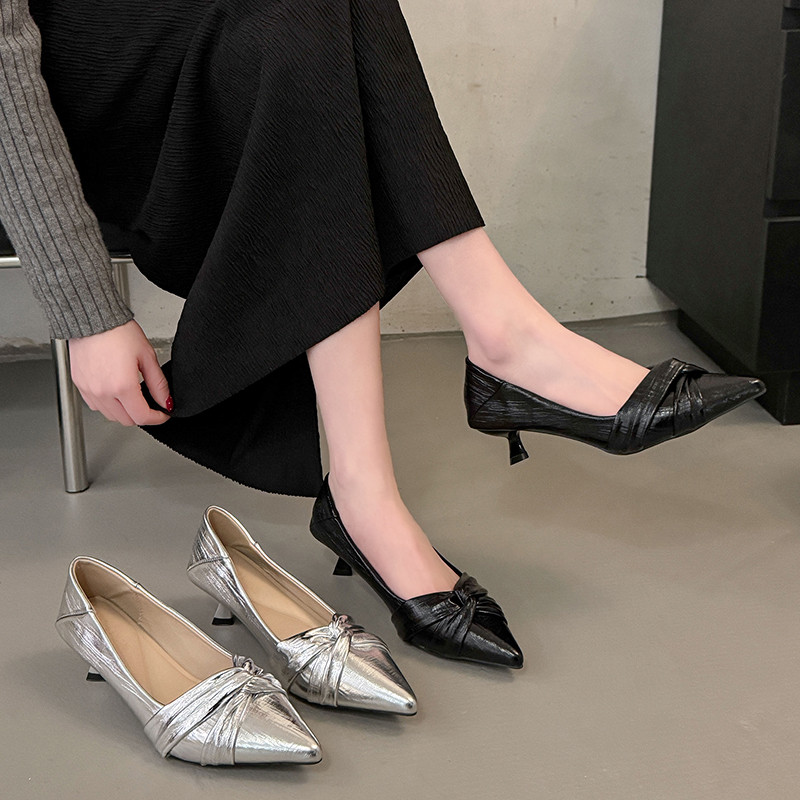 性感尖头单鞋女2026年春季新款细跟气质百搭高跟鞋配裙子时尚鞋子,女鞋,浅口单鞋,淘宝优惠券,粉丝福利购,淘宝优惠卷