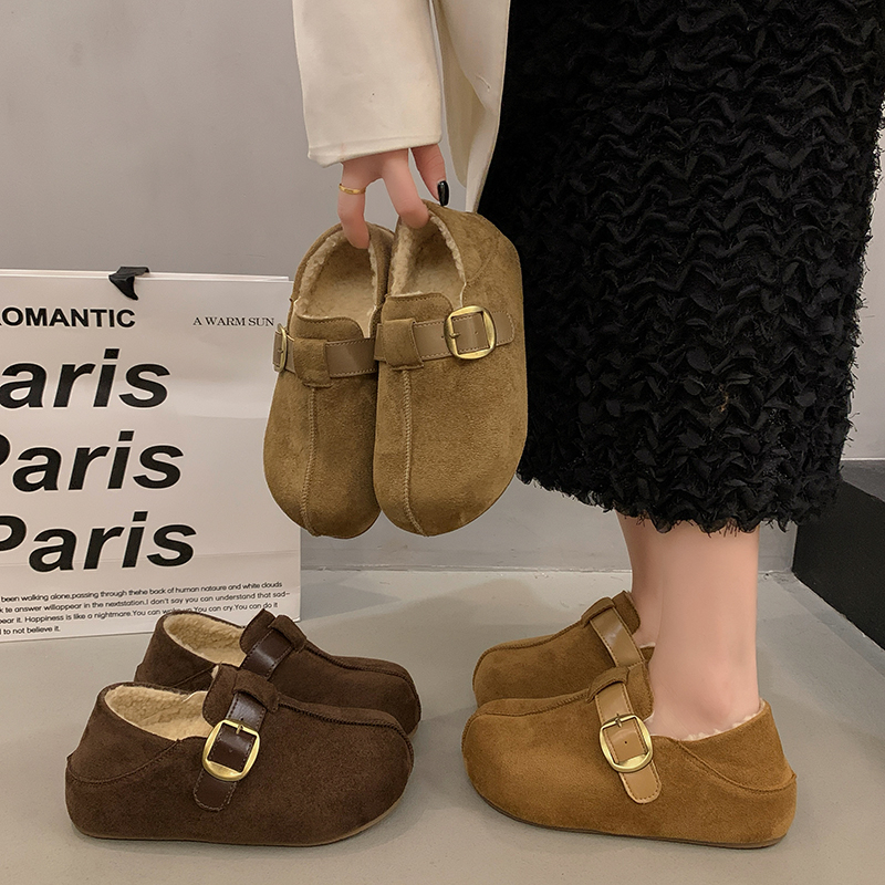 永希女鞋一脚蹬懒人乐福鞋