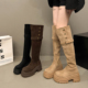 巨好看长筒靴子女2025新款 两穿过膝长靴厚底瘦瘦靴高筒骑士靴 爆款