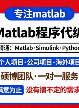 matlab代码帮做仿真程序代编设计复现与问题解决simulink建模答疑