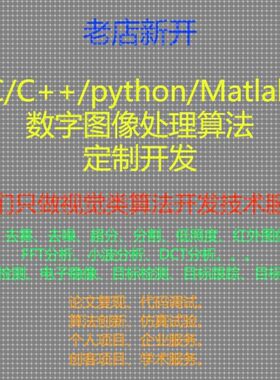C++图像处理算法代写opencv开发视觉算法接单Matlab算法开发