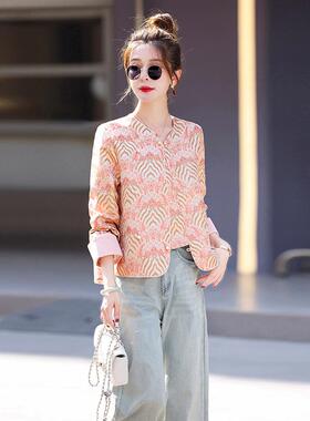 新中式W复古外女套20259春秋季新款时尚气质中国YW8990-0风上衣Y8