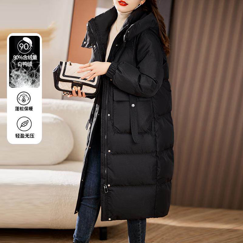 设计感款年绒长ZHANG573服女羽冬2024新款韩系时尚洋气加厚白鸭绒