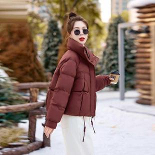 时洋宽连ZLAN2561帽白 2024年尚新款 安可松拉红羽绒服女气短款 冬季