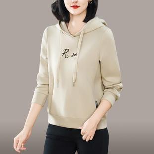 薄T 爆洋气减龄宽松外套款 连282609524帽卫衣女士春秋205款 年新款