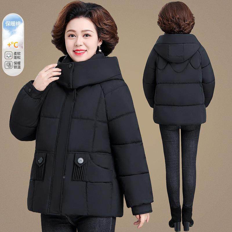 中妈妈秋冬老外套洋气棉袄2025新款女冬季棉年衣中年冬装24-78565