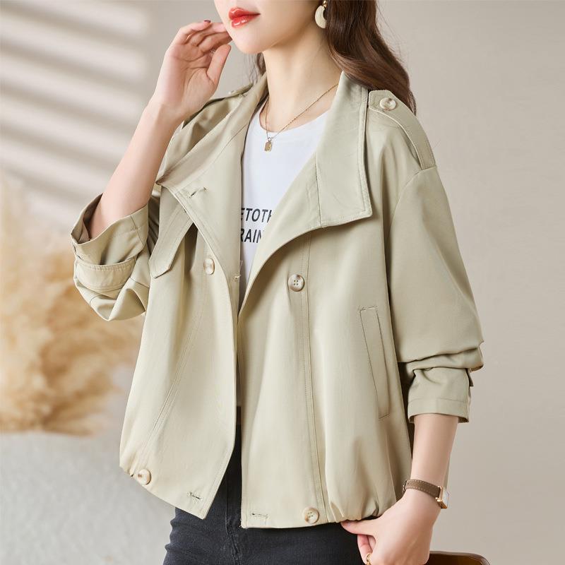 春短款风衣外女秋2搭0套25新款春ZMU6880Q季女装显瘦百小个子减龄